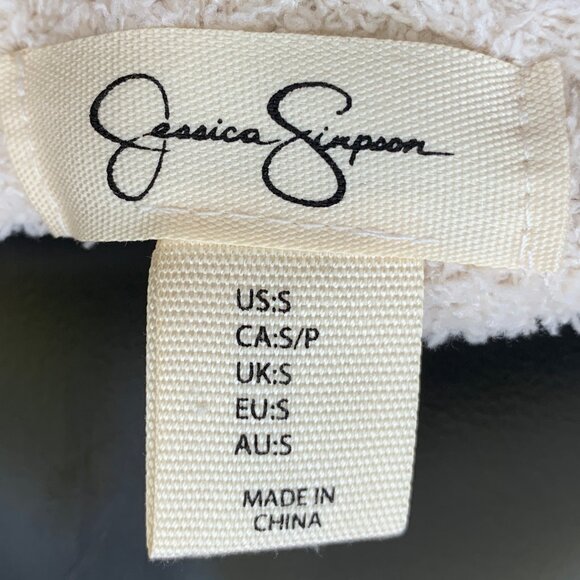 Jessica Simpson Fuzzy Dolman Sleeve Sweater Sz S - Picture 14 of 14